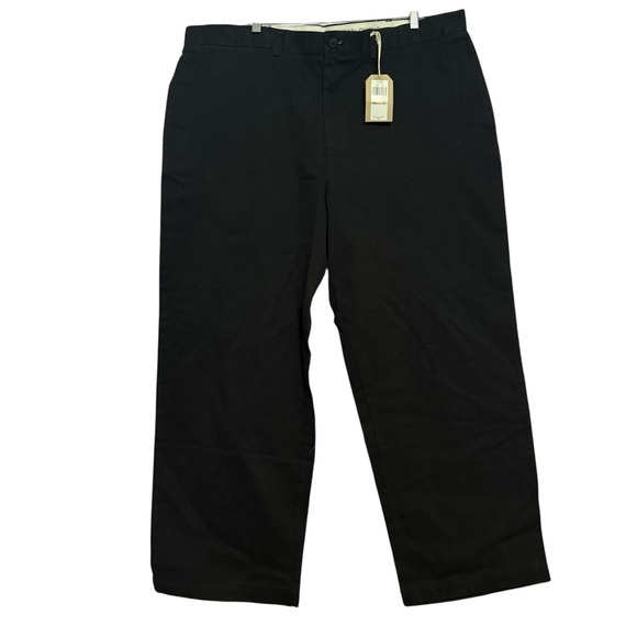 Chaps True American Chino Cotton Men’s Pants Black Size 42x30 - Picture 1 of 6